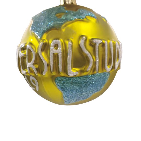 Universal Studios Glass Ornament Gold 2019 Theme Park Ornaments - Picture 2 of 8